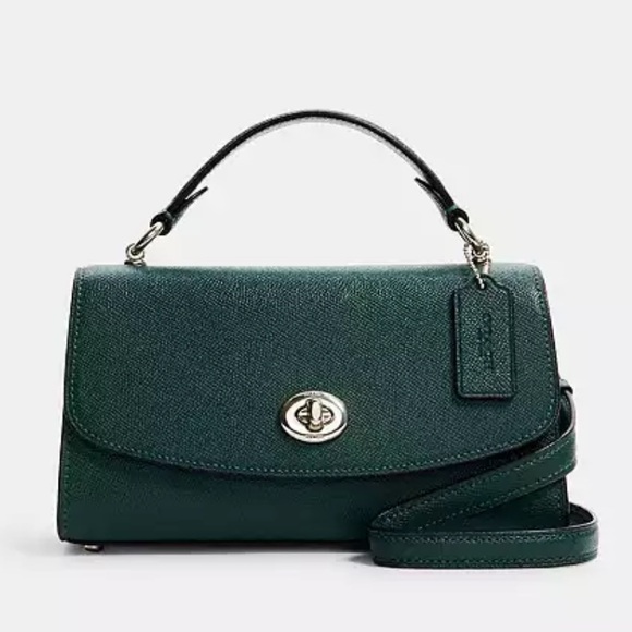Coach Handbags - Coach Tilly Satchel Green Crossbody Bag